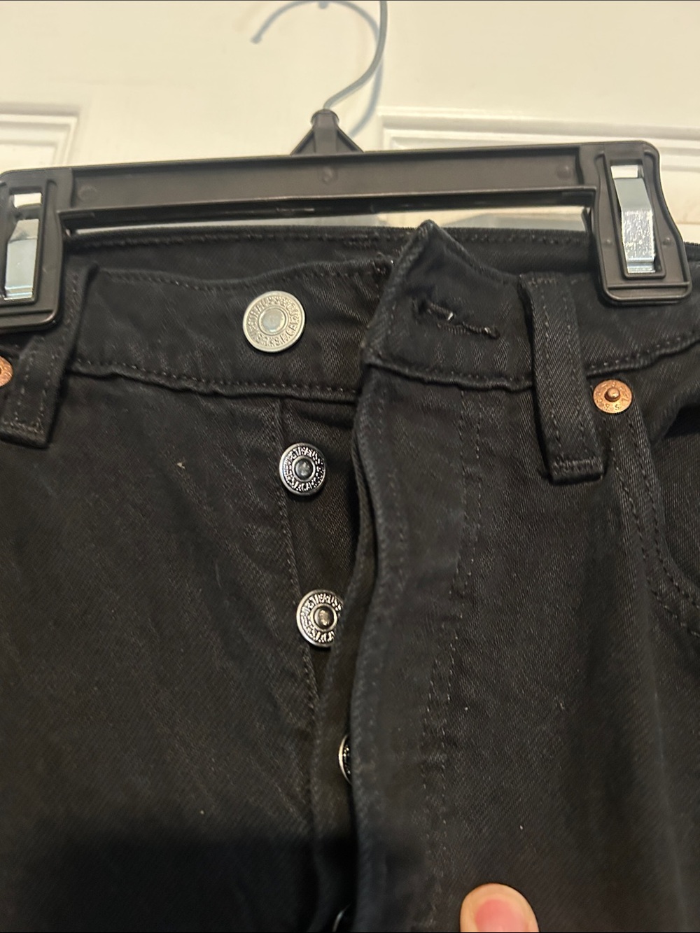 Levi's Black High-Rise Straight Leg Jeans - Picture 2 of 4
